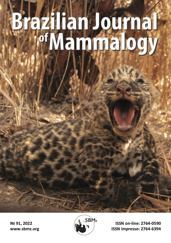 					Visualizar n. 91 (2022): Brazilian Journal of Mammalogy
				