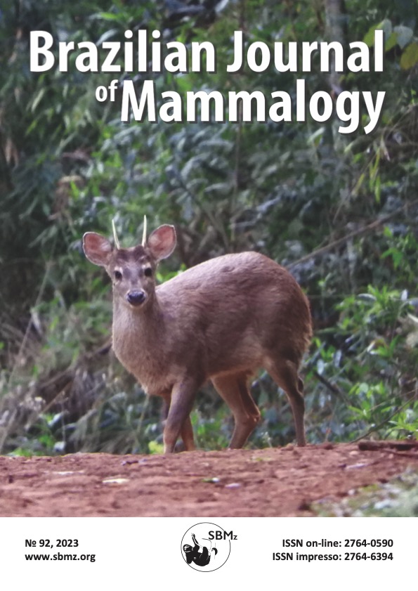 					Ver Núm. 92 (2023): Brazilian Journal of Mammalogy
				